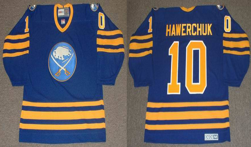 2019 Men Buffalo Sabres 10 Hawerchuk blue CCM NHL jerseys